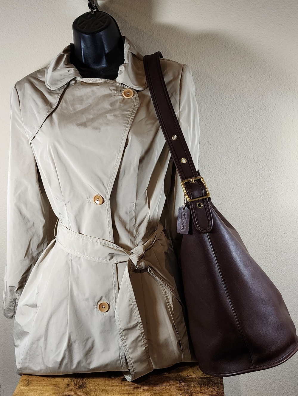 Vintage Coach Mahogany Duffle Sac #9085 - Picture 3 of 15